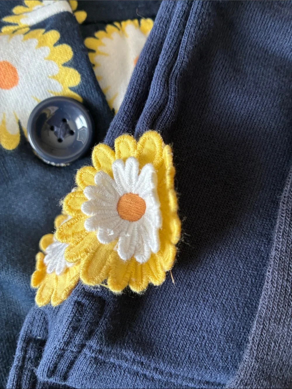 Gymboree Daisy Days Set. Hooded Jacket, Fleece Pants, Socks, Hair Clips.
